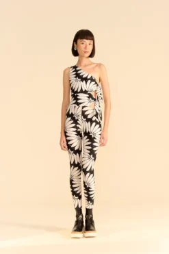 Farm Rio Black Copacabana Lycra Jumpsuit