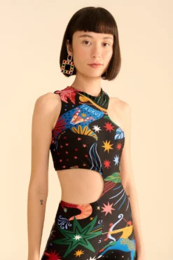 Farm Rio Zodiac Lycra Jumpsuit -Farm Rio Shop 306659 04