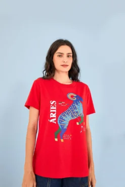 Farm Rio Aries Zodiac Organic Cotton T-Shirt