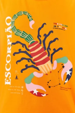 Farm Rio Scorpio Zodiac Organic Cotton T-Shirt -Farm Rio Shop 306696 03
