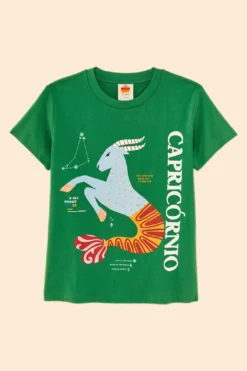 Farm Rio Capricorn Zodiac Organic Cotton T-Shirt -Farm Rio Shop 306698 06