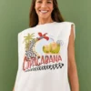 Farm Rio White Copacabana Organic Cotton T-Shirt