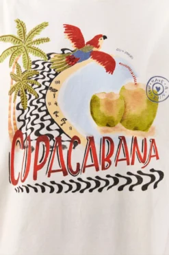 Farm Rio White Copacabana Organic Cotton T-Shirt -Farm Rio Shop 306708 04