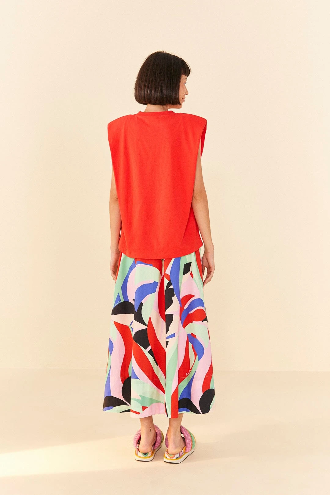 Farm Rio Red Tropical Organic Cotton T-Shirt 3 Farm Rio Red Tropical Organic Cotton T-Shirt - Image 3