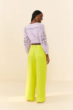 Farm Rio Lilac Lace Blouse -Farm Rio Shop 306897 04