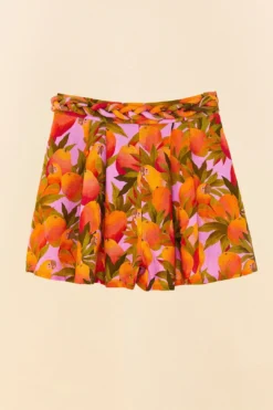 Farm Rio Lilac Mango Macaws Shorts -Farm Rio Shop 306909 06