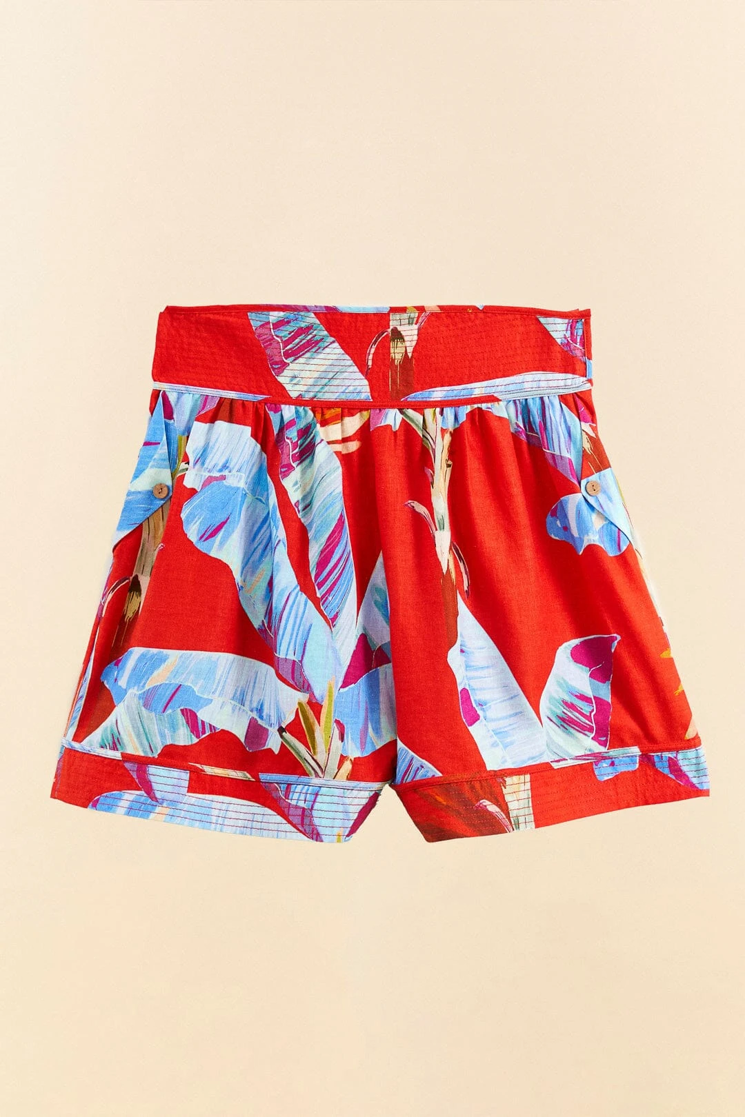 Farm Rio Red Sweet Jungle Organic Cotton Shorts 4 Farm Rio Red Sweet Jungle Organic Cotton Shorts - Image 4