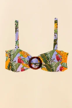 Farm Rio Striped Bananas Bikini Top -Farm Rio Shop 307049 05