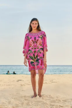 Farm Rio Pink Leopard Forest Cover Up