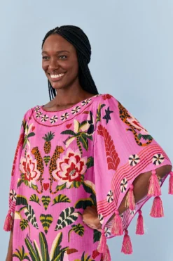 Farm Rio Pink Leopard Forest Cover Up -Farm Rio Shop 307082 04