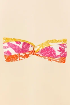 Farm Rio Tropical Woodcut Strapless Bikini Top -Farm Rio Shop 307085 05