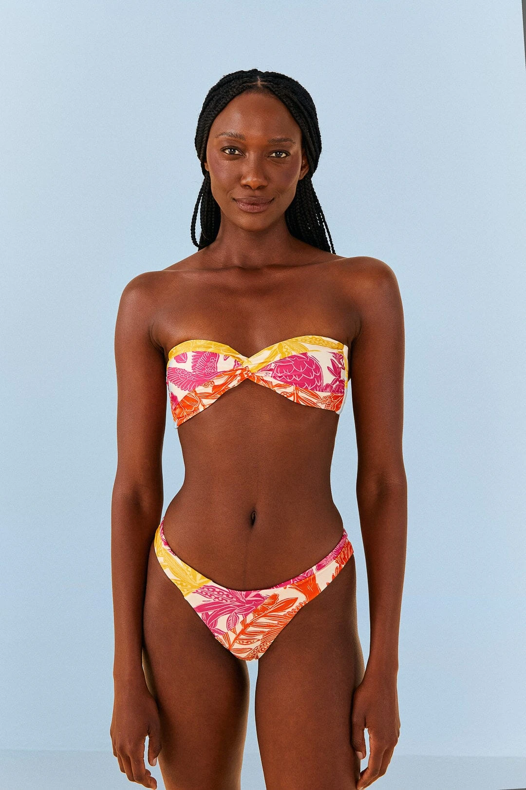 Farm Rio Tropical Woodcut High Leg Bikini Bottom 2 Farm Rio Tropical Woodcut High Leg Bikini Bottom - Image 2