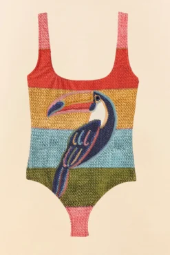 Farm Rio Wonderful Toucans One Piece Swimsuit -Farm Rio Shop 307119 06
