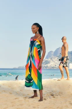 Farm Rio Macaw Stripes Cover Up 8 Farm Rio Macaw Stripes Cover Up -Farm Rio Shop 307130 03