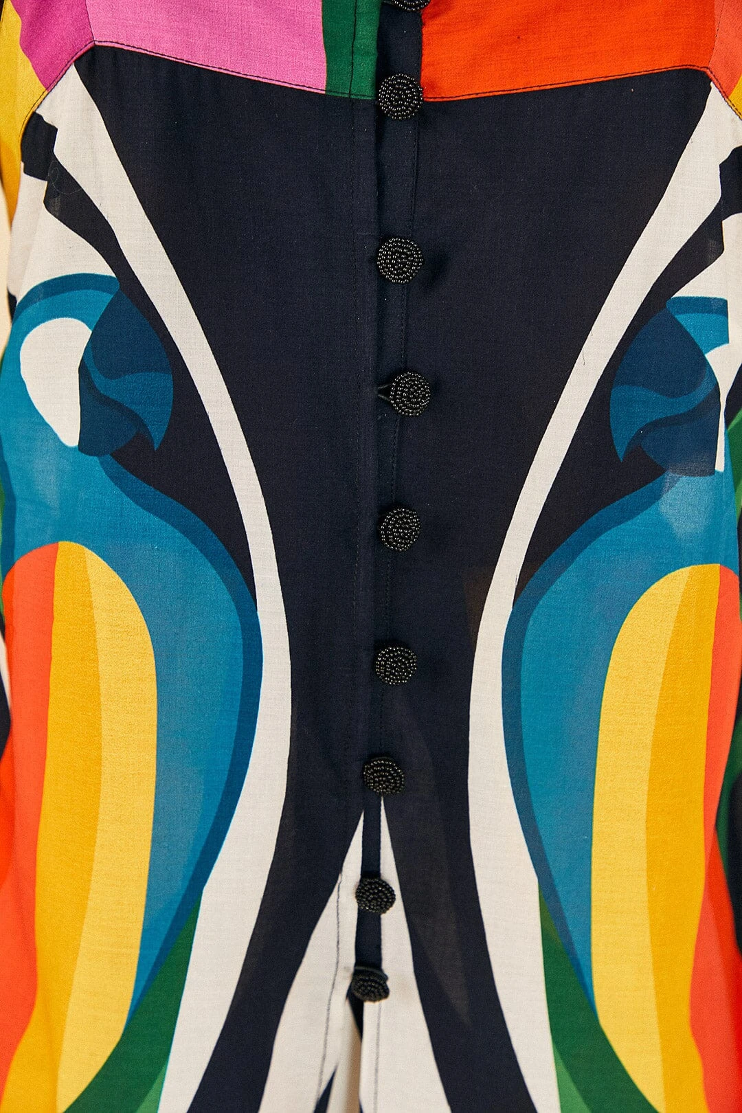 Farm Rio Macaw Stripes Cover Up 6 Farm Rio Macaw Stripes Cover Up - Image 6