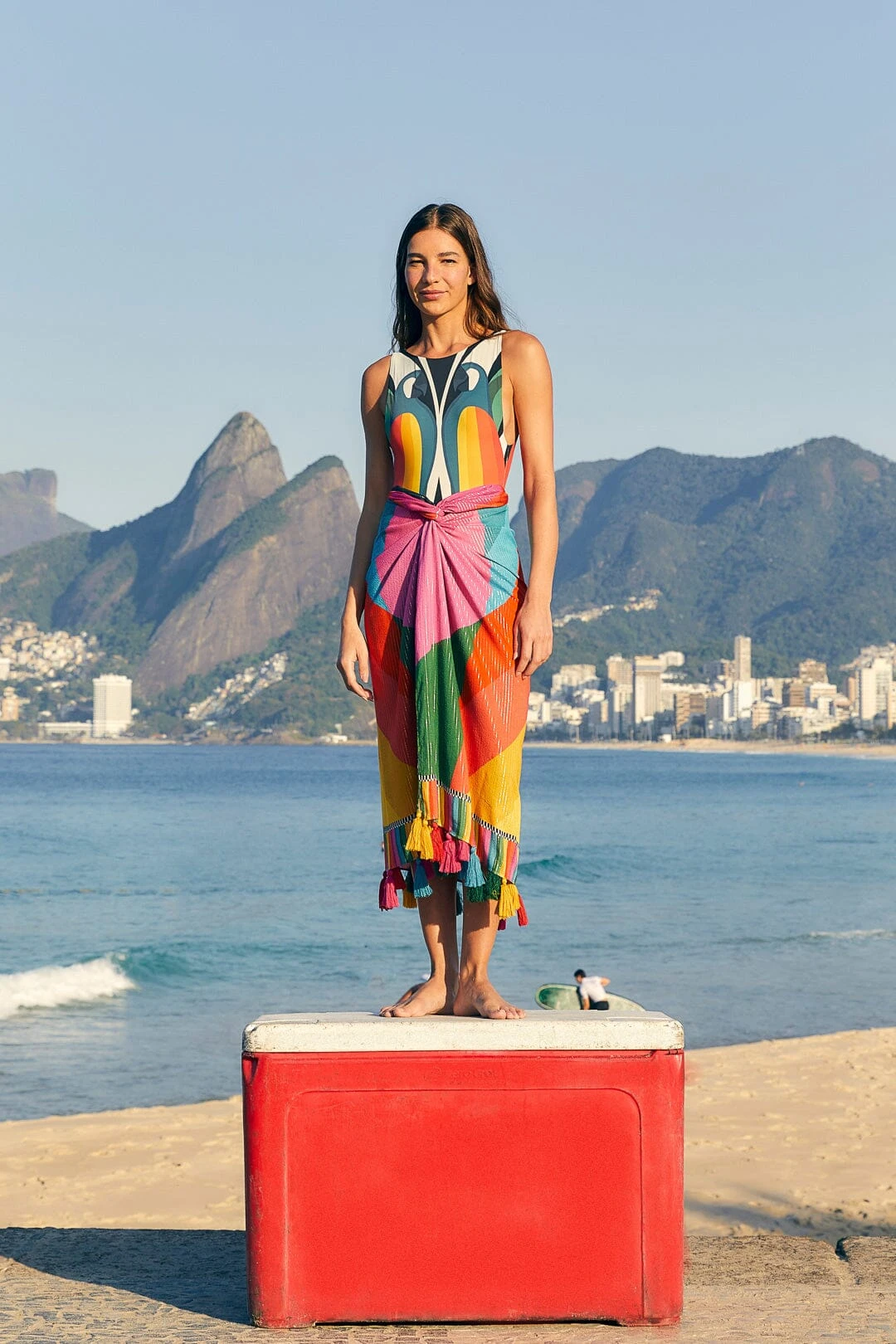 Farm Rio Macaw Stripes Sarong 1 Farm Rio Macaw Stripes Sarong