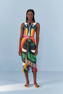 Farm Rio Macaw Stripes Sarong 11 Farm Rio Macaw Stripes Sarong -Farm Rio Shop 307131 04