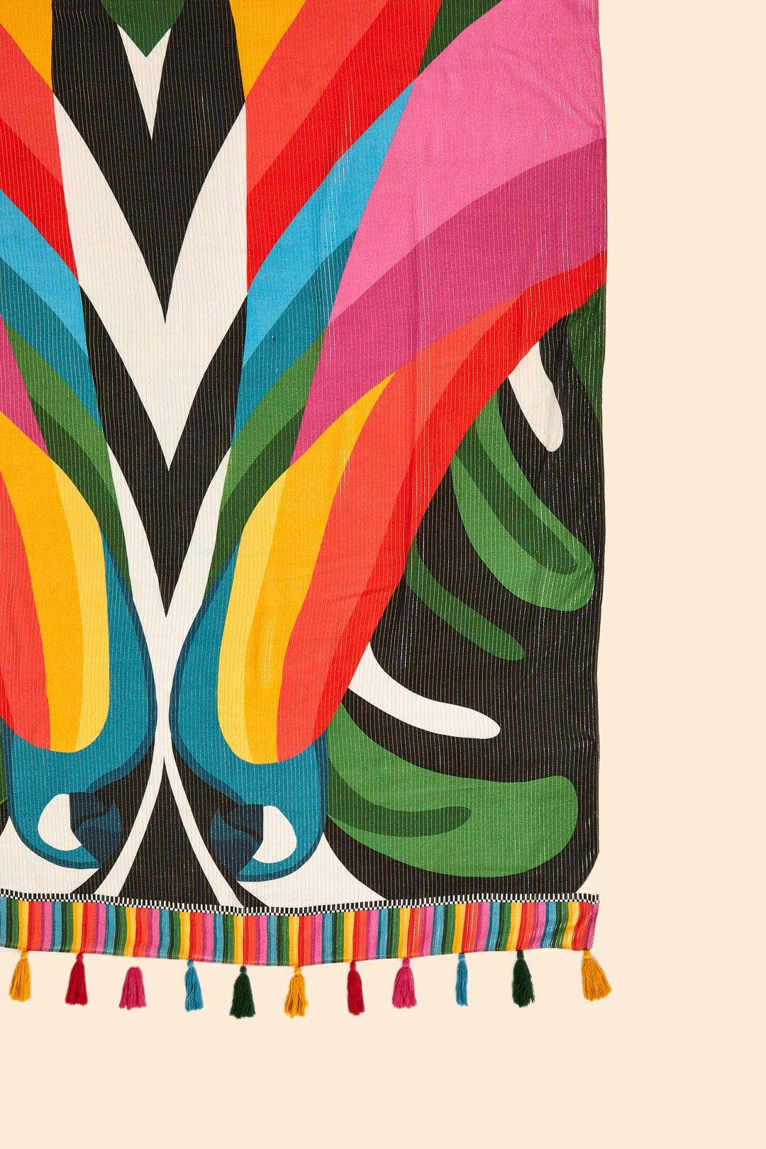 Farm Rio Macaw Stripes Sarong 7 Farm Rio Macaw Stripes Sarong - Image 7