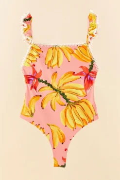 Farm Rio Pink Banana Taste One Piece Swimsuit -Farm Rio Shop 307162 06