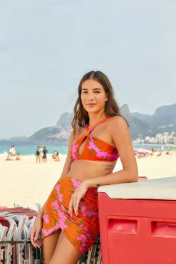 Farm Rio Pink Copacabana Bikini Top
