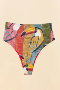Farm Rio Wonderful Toucans High Waisted Bikini Bottom -Farm Rio Shop 307923 05