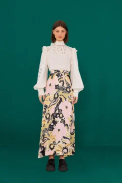 Farm Rio Off-White Romantic Blouse 8 Farm Rio Off-White Romantic Blouse -Farm Rio Shop 308187 03