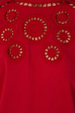 Farm Rio Red Romantic Blouse 8 Farm Rio Red Romantic Blouse -Farm Rio Shop 308188 04