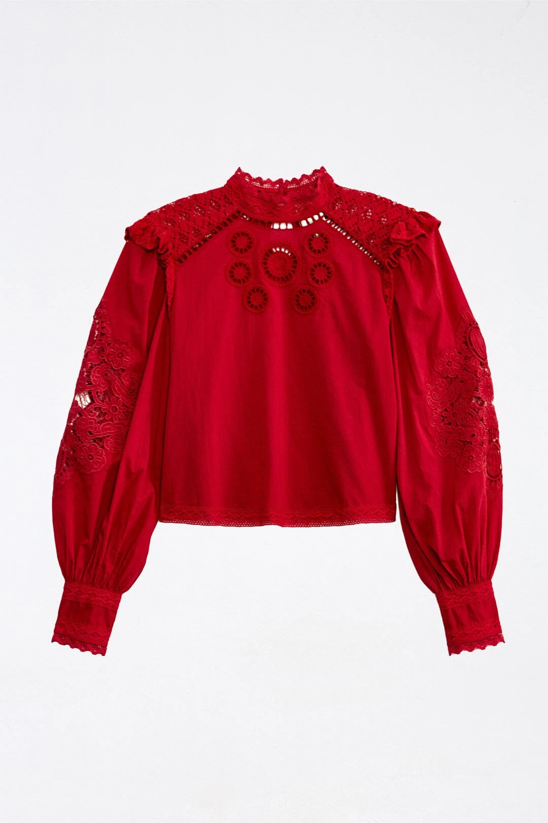 Farm Rio Red Romantic Blouse 5 Farm Rio Red Romantic Blouse - Image 5