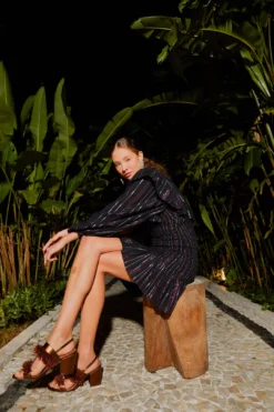 Farm Rio Lurex Stripes Mini Dress 8 Farm Rio Lurex Stripes Mini Dress -Farm Rio Shop 308191 03