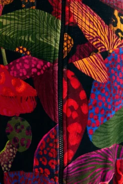 Farm Rio Leopard Mushroom French Terry Jumpsuit -Farm Rio Shop 308221 05