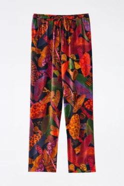 Farm Rio Leopard Mushroom Lenzing™ Ecovero™ Viscose Pants -Farm Rio Shop 308267 06