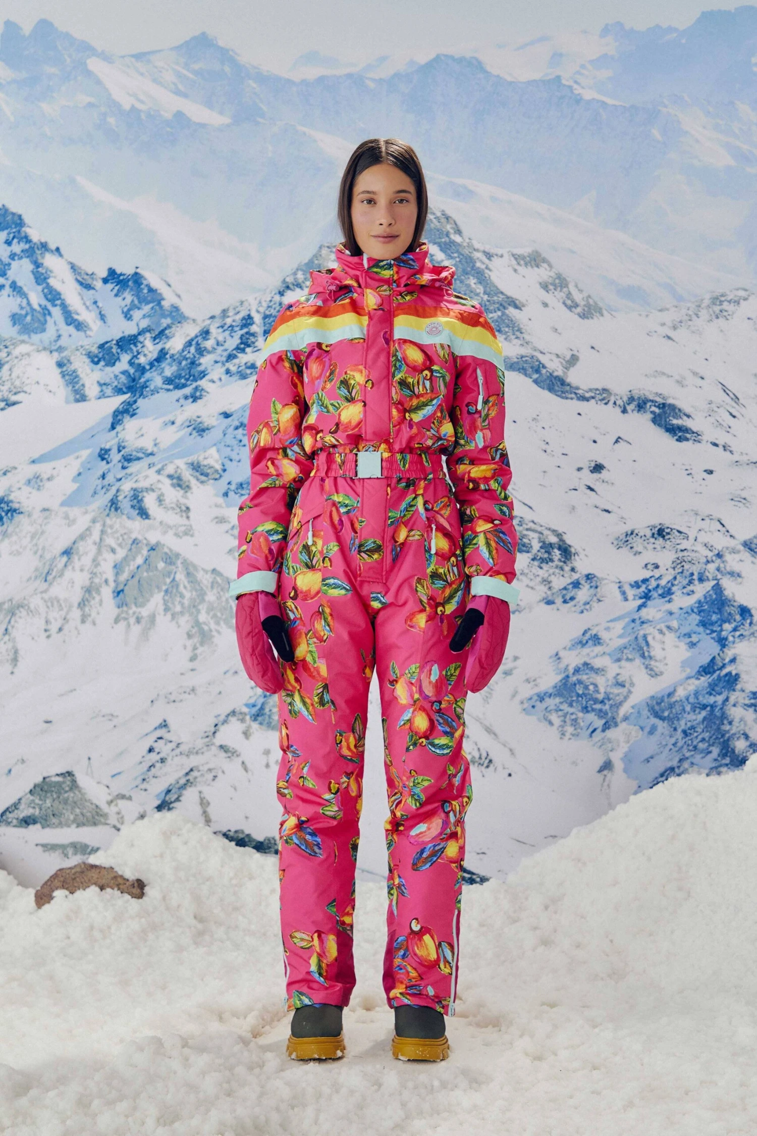Farm Rio Pink Cashew Ski Jumpsuit 3 Farm Rio Pink Cashew Ski Jumpsuit - Image 3