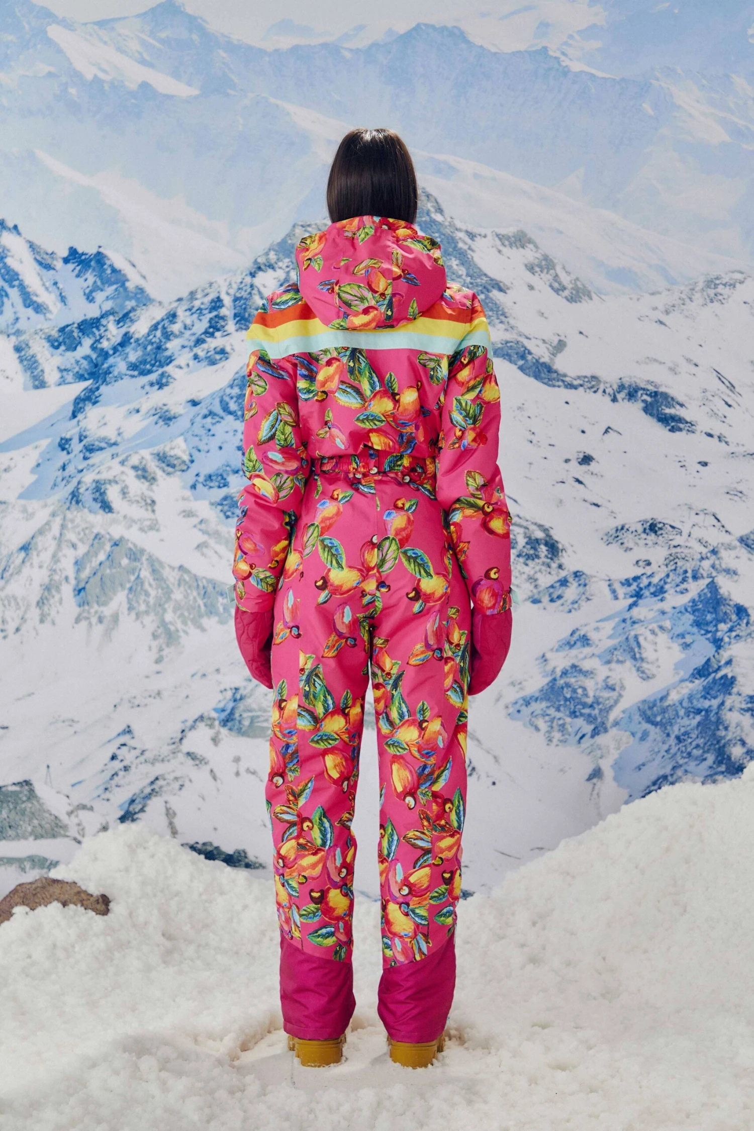 Farm Rio Pink Cashew Ski Jumpsuit 5 Farm Rio Pink Cashew Ski Jumpsuit - Image 5