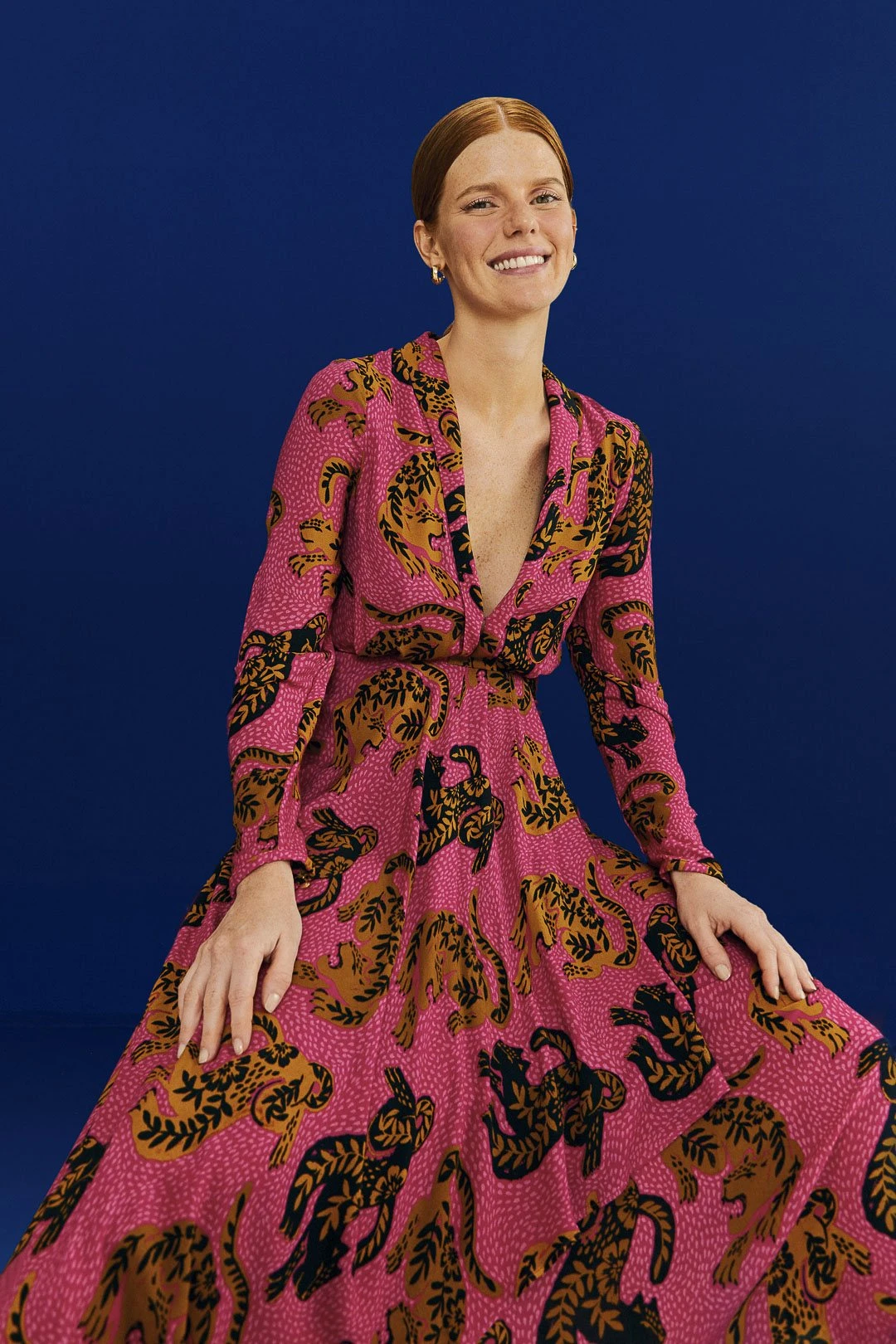 Farm Rio Pink Wild Leopards Maxi Dress 1 Farm Rio Pink Wild Leopards Maxi Dress