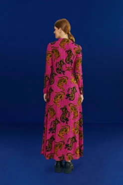 Farm Rio Pink Wild Leopards Maxi Dress 9 Farm Rio Pink Wild Leopards Maxi Dress -Farm Rio Shop 308345 04