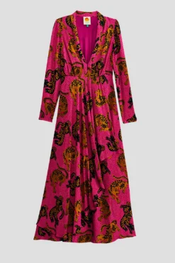 Farm Rio Pink Wild Leopards Maxi Dress 10 Farm Rio Pink Wild Leopards Maxi Dress -Farm Rio Shop 308345 06