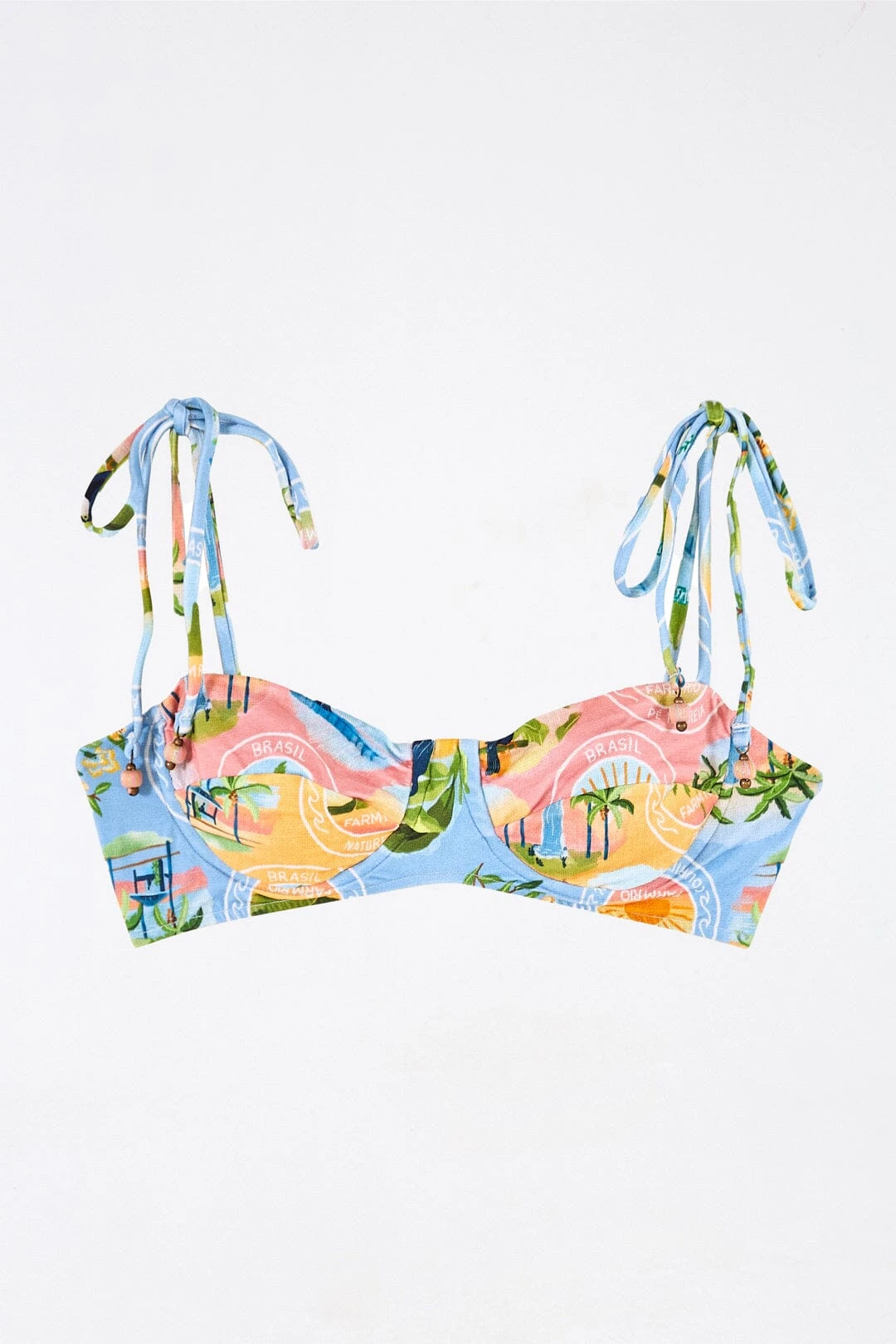 Farm Rio Rio Stamps Underwire Bikini Top 5 Farm Rio Rio Stamps Underwire Bikini Top - Image 5