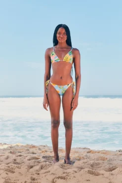 Farm Rio Rio Stamps Side Tie Bikini Bottom -Farm Rio Shop 308497 02