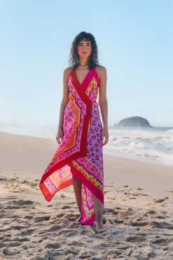 Farm Rio Maxi Leopard Patch Cover Up -Farm Rio Shop 308543 02