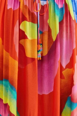 Farm Rio Red Ombre Chita Maxi Dress -Farm Rio Shop 309149 04 scaled