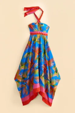 Farm Rio Blue Painted Birds Maxi Dress -Farm Rio Shop 309153 05 efddd033 04a6 4f72 bffe 73a8ec50d51f