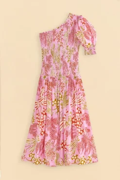 Farm Rio Pink Mixed Lobsters Midi Dress -Farm Rio Shop 309155 07