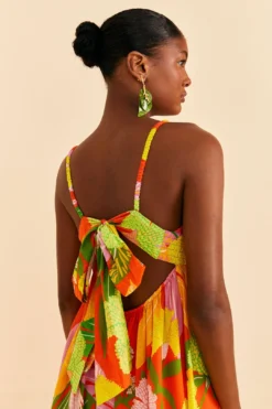 Farm Rio Red Neon Floral Maxi Dress 10 Farm Rio Red Neon Floral Maxi Dress -Farm Rio Shop 309157 04