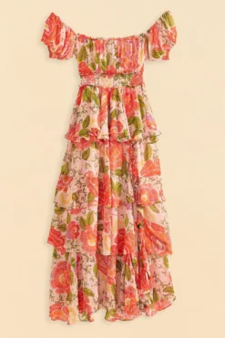 Farm Rio Pink Blooming Floral Maxi Dress -Farm Rio Shop 309161 06