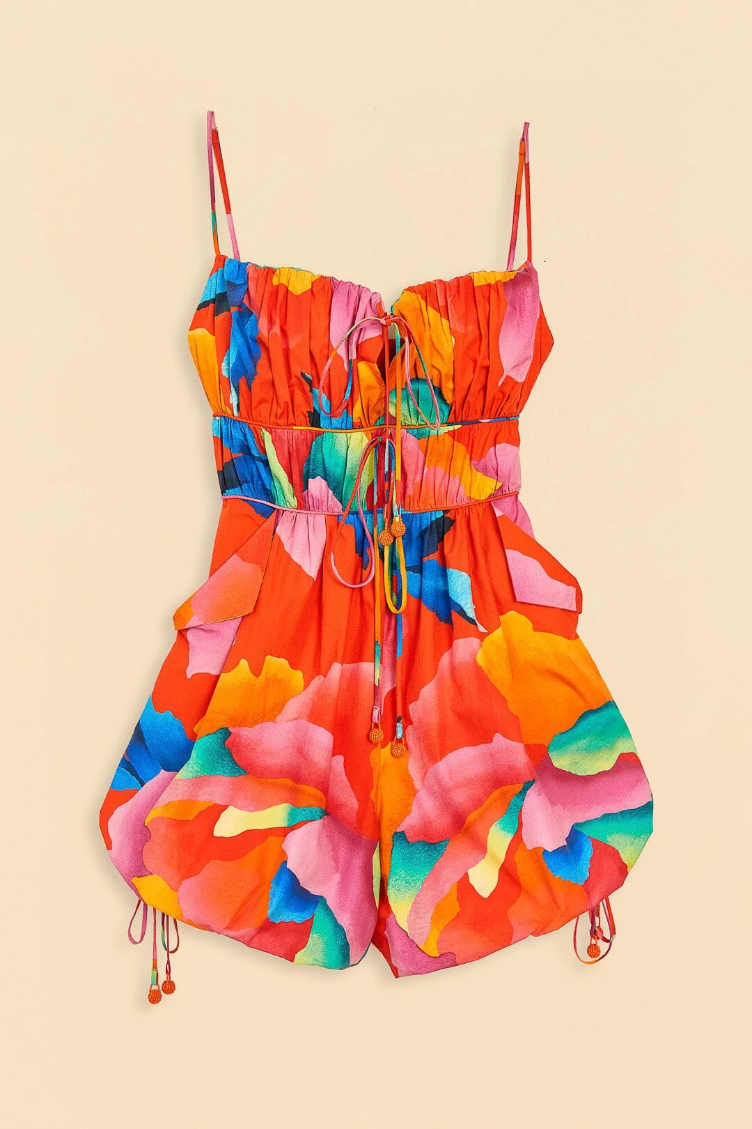 Farm Rio Red Ombre Chita Organic Cotton Romper 6 Farm Rio Red Ombre Chita Organic Cotton Romper - Image 6