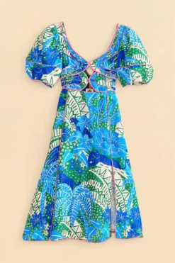 Farm Rio Green Jungle Panther Midi Dress 11 Farm Rio Green Jungle Panther Midi Dress -Farm Rio Shop 309167 06