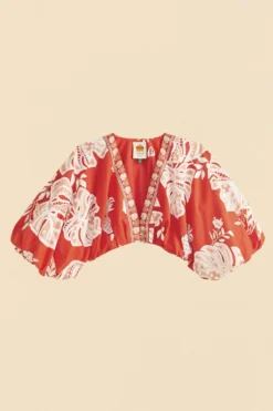 Farm Rio Red Lace Monsteras Crop Top -Farm Rio Shop 309178 06 scaled