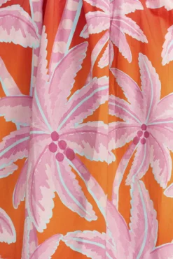 Farm Rio Red Coconut Tree Organic Cotton Midi Dress -Farm Rio Shop 309180 05 scaled