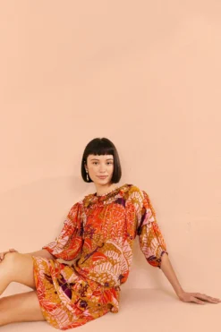 Farm Rio Beige Jungle Panther Blouse 7 Farm Rio Beige Jungle Panther Blouse -Farm Rio Shop 309188 03