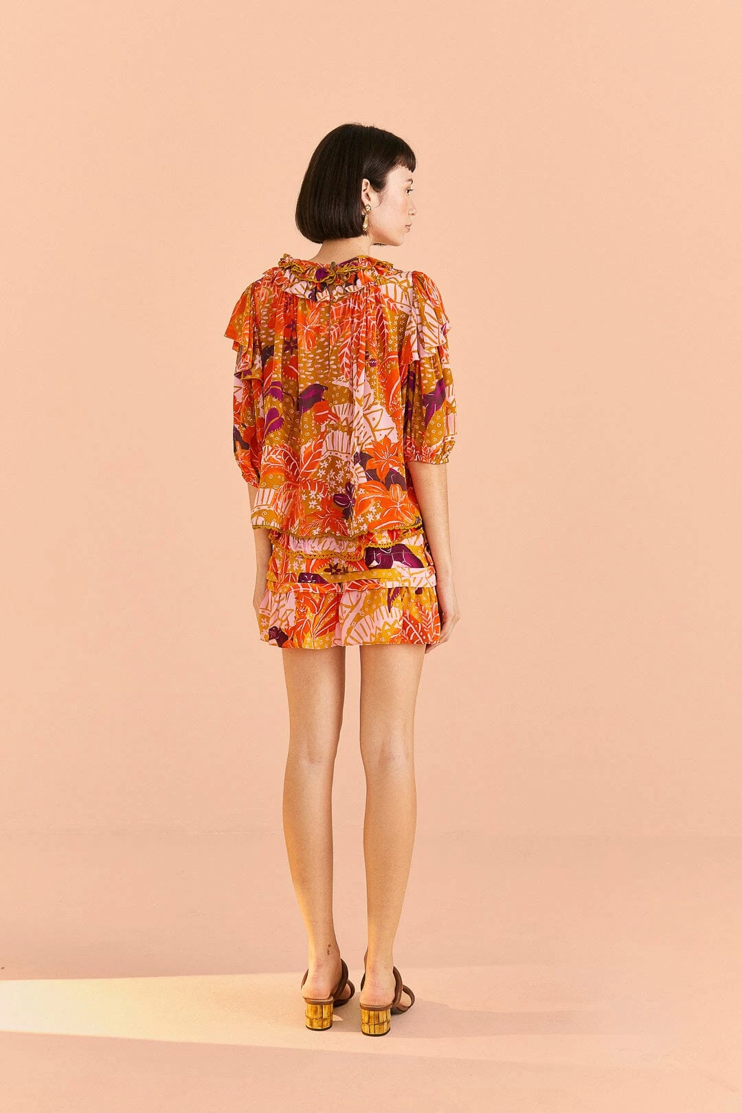 Farm Rio Beige Jungle Panther Blouse 4 Farm Rio Beige Jungle Panther Blouse - Image 4